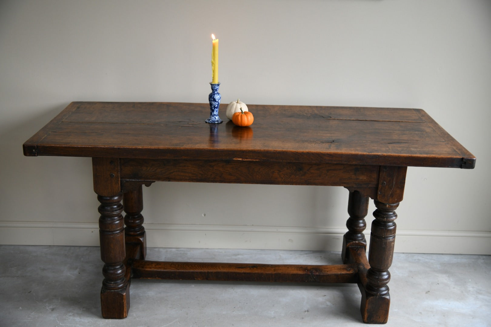 Antique Oak Refectory Table