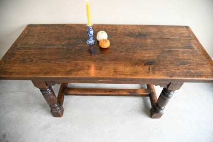 Antique Oak Refectory Table