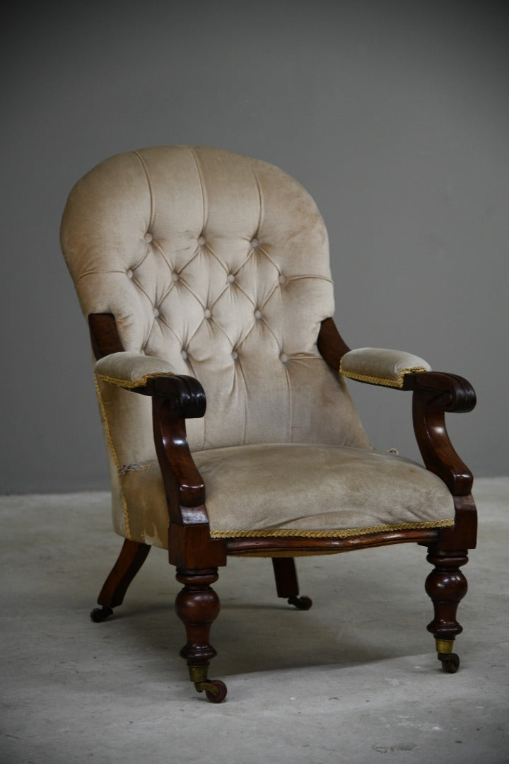 Victorian Mahogany Armchair