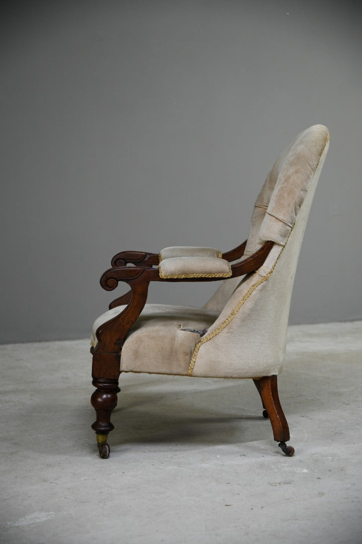 Victorian Mahogany Armchair