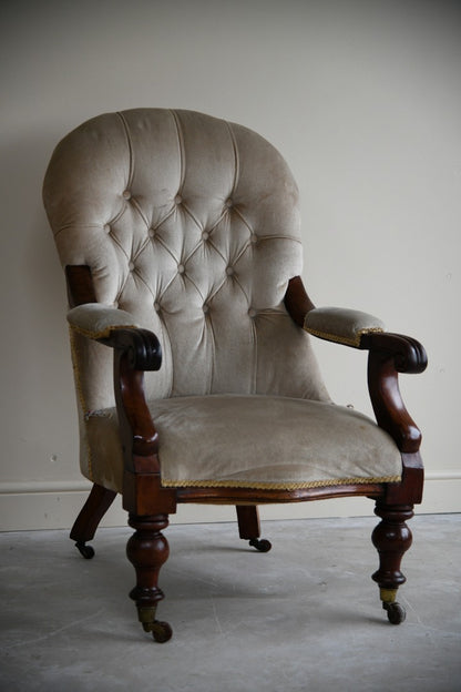 Victorian Mahogany Armchair