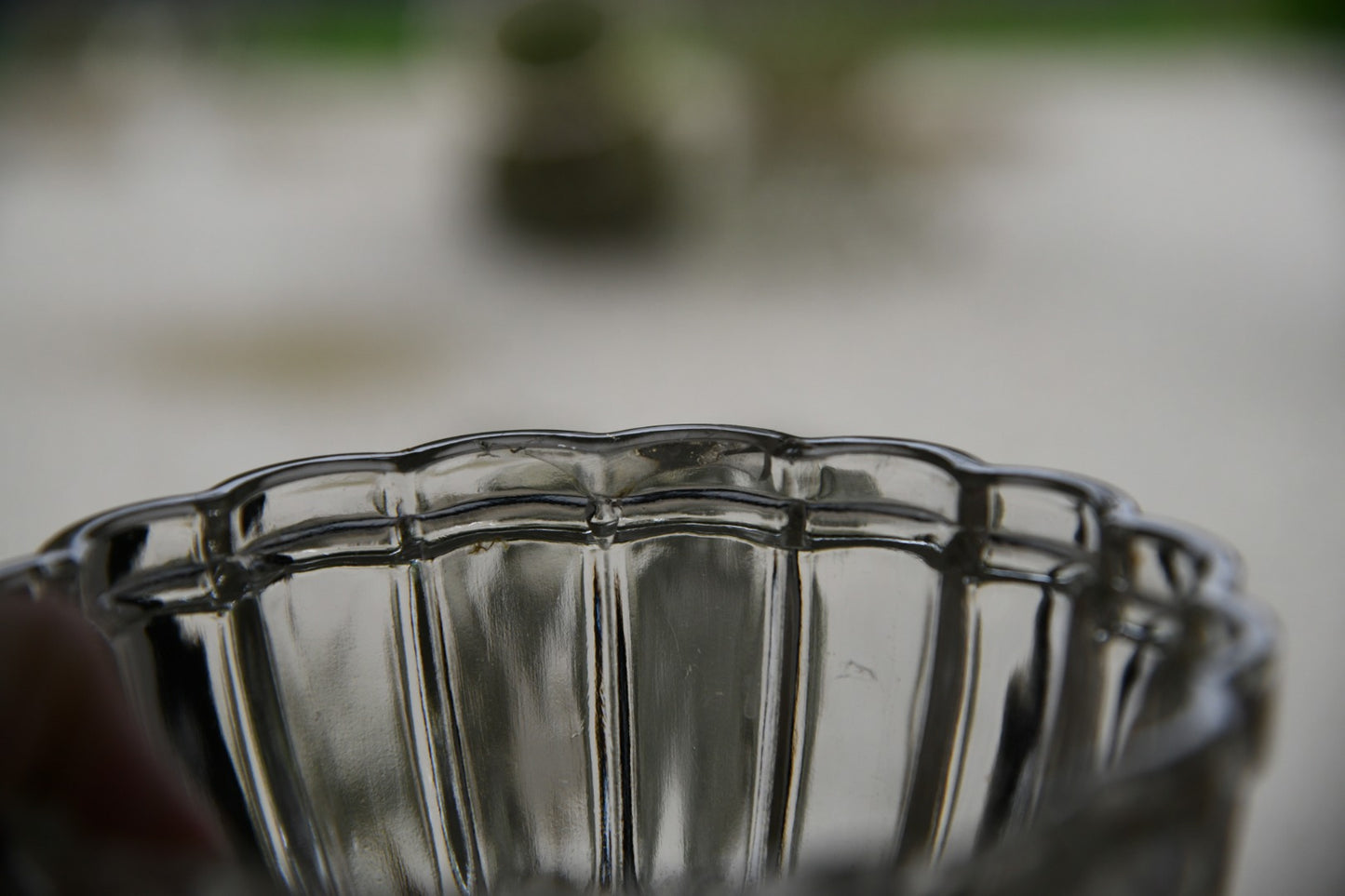 Pair Vintage Glass Jelly Moulds