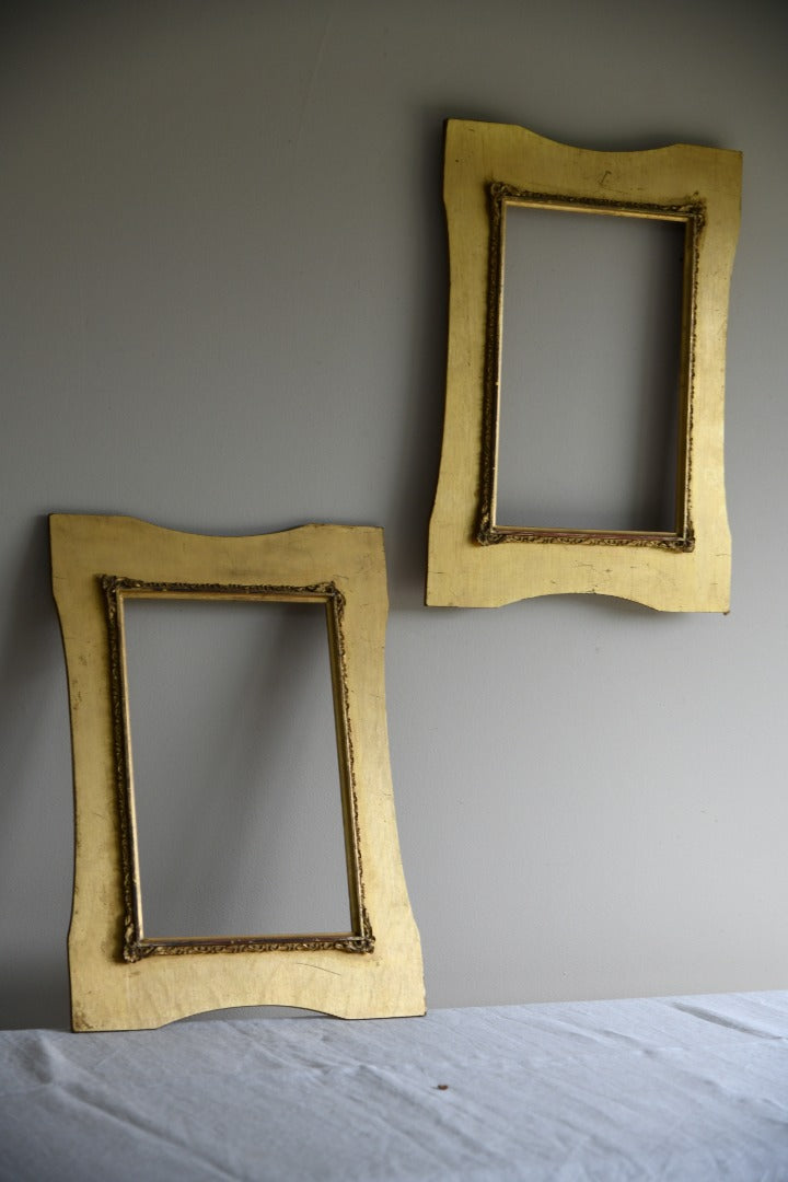 Pair Gold Antique Frames