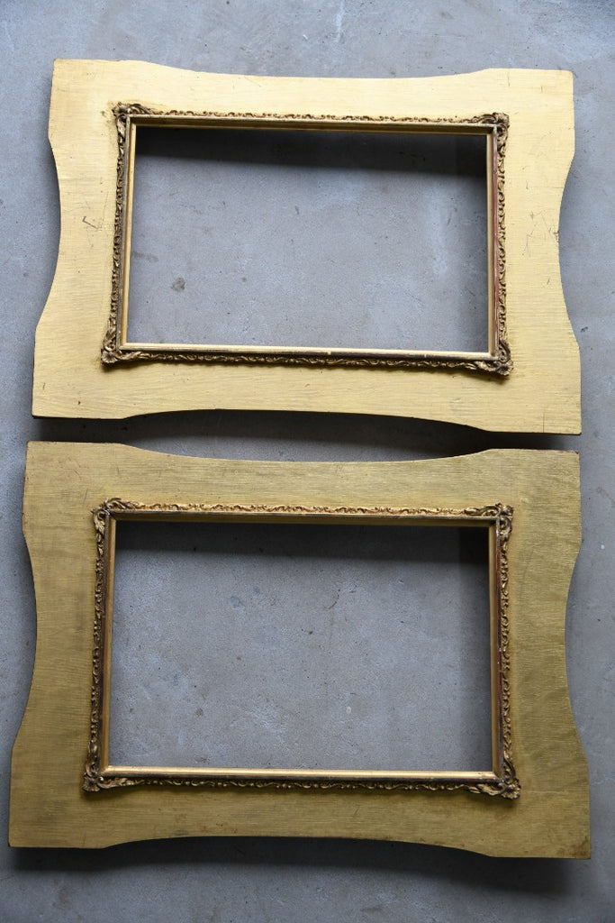 Pair Gold Antique Frames