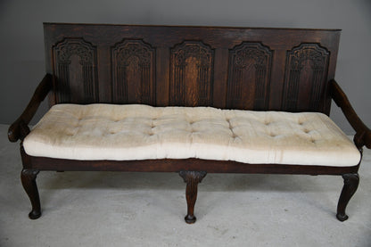 Antique Dark Oak Bench