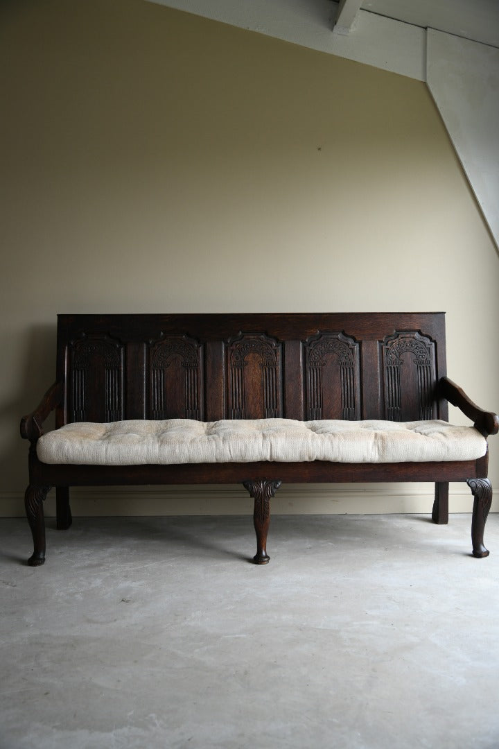 Antique Dark Oak Bench