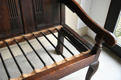 Antique Dark Oak Bench