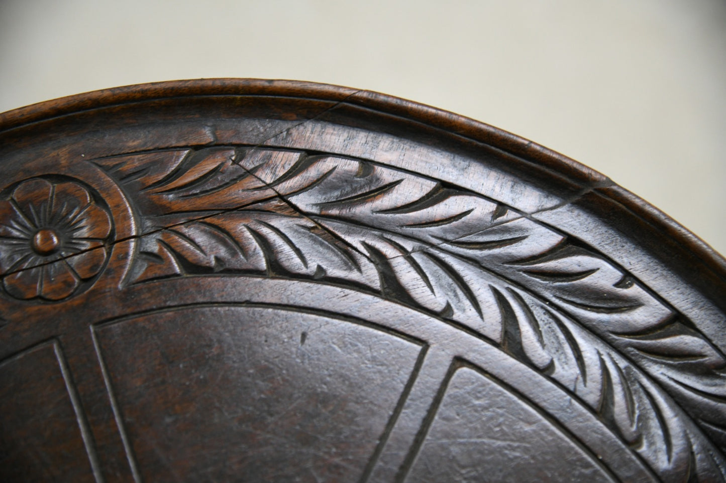 Carved Mahogany Occasional Table