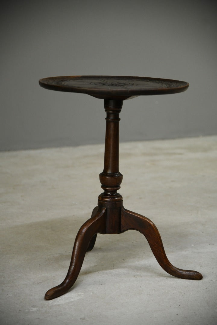 Carved Mahogany Occasional Table