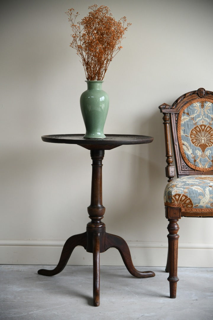 Carved Mahogany Occasional Table