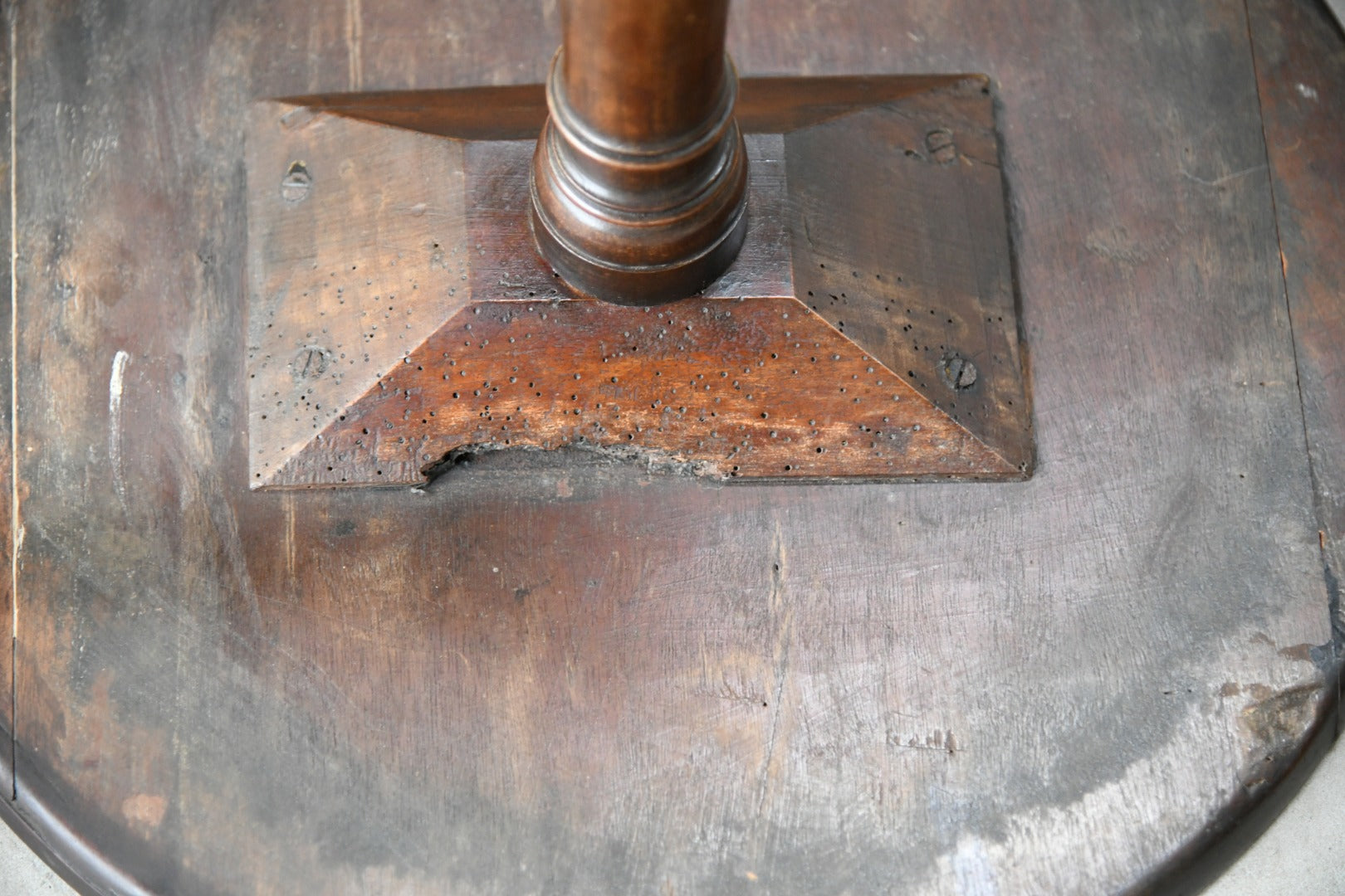 Carved Mahogany Occasional Table