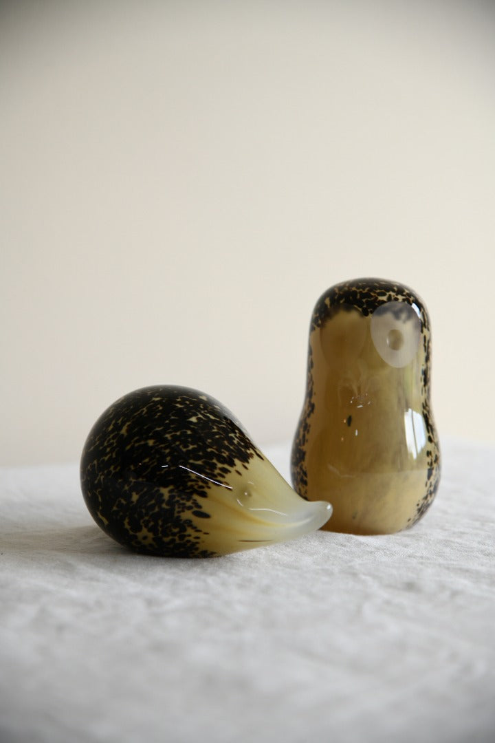 Pair Wedgwood Paperweights - Hedgehog & Owl