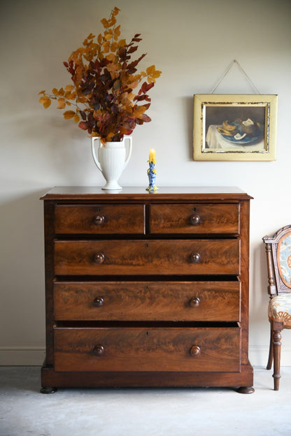 Straight Front Mahogany Chest of Drawers