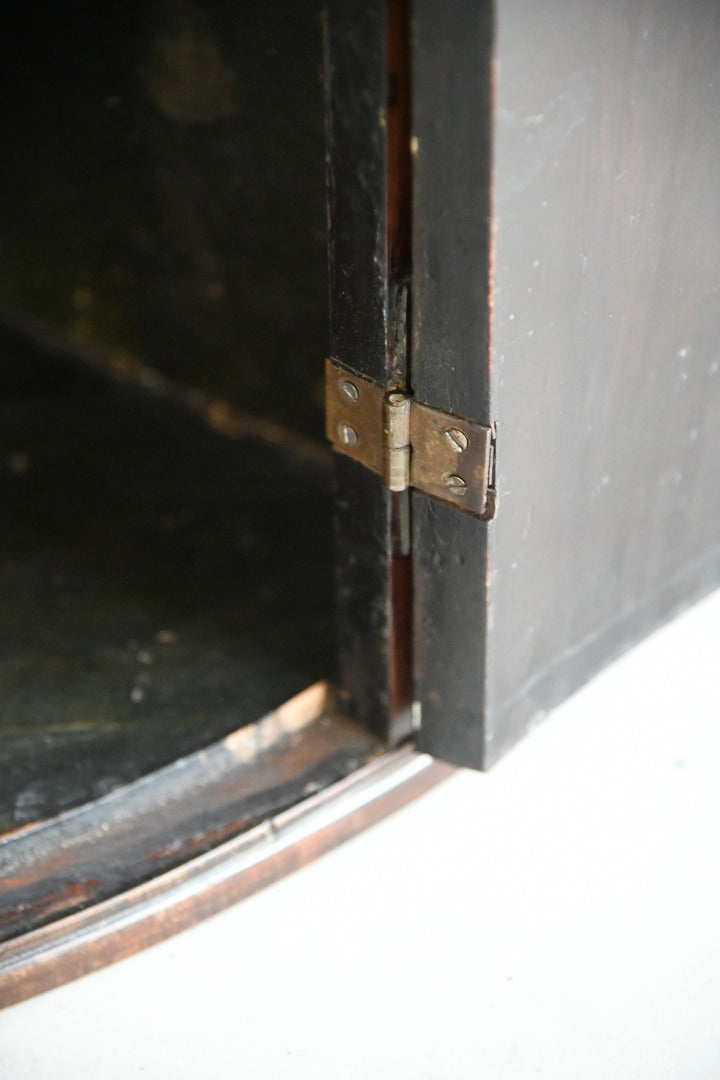 Georgian Mahogany Bow Front Cupboard