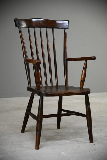 Country Elm and Beech Stick Back Chair