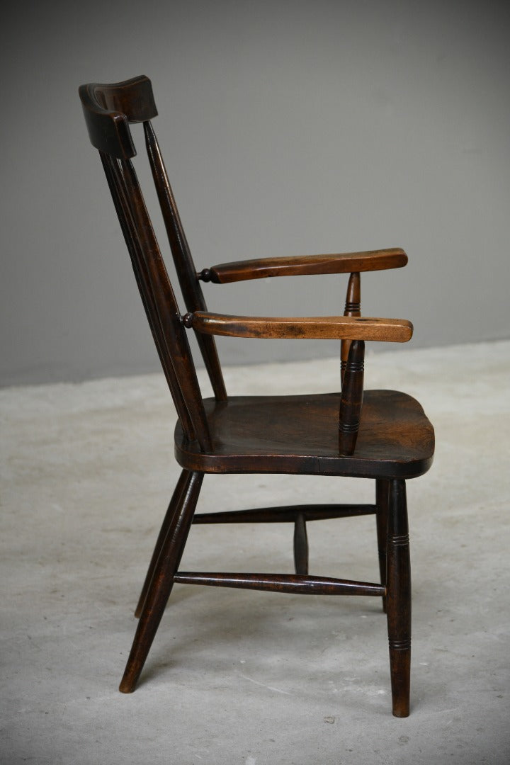 Country Elm and Beech Stick Back Chair