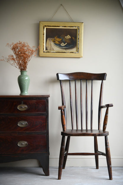 Country Elm and Beech Stick Back Chair