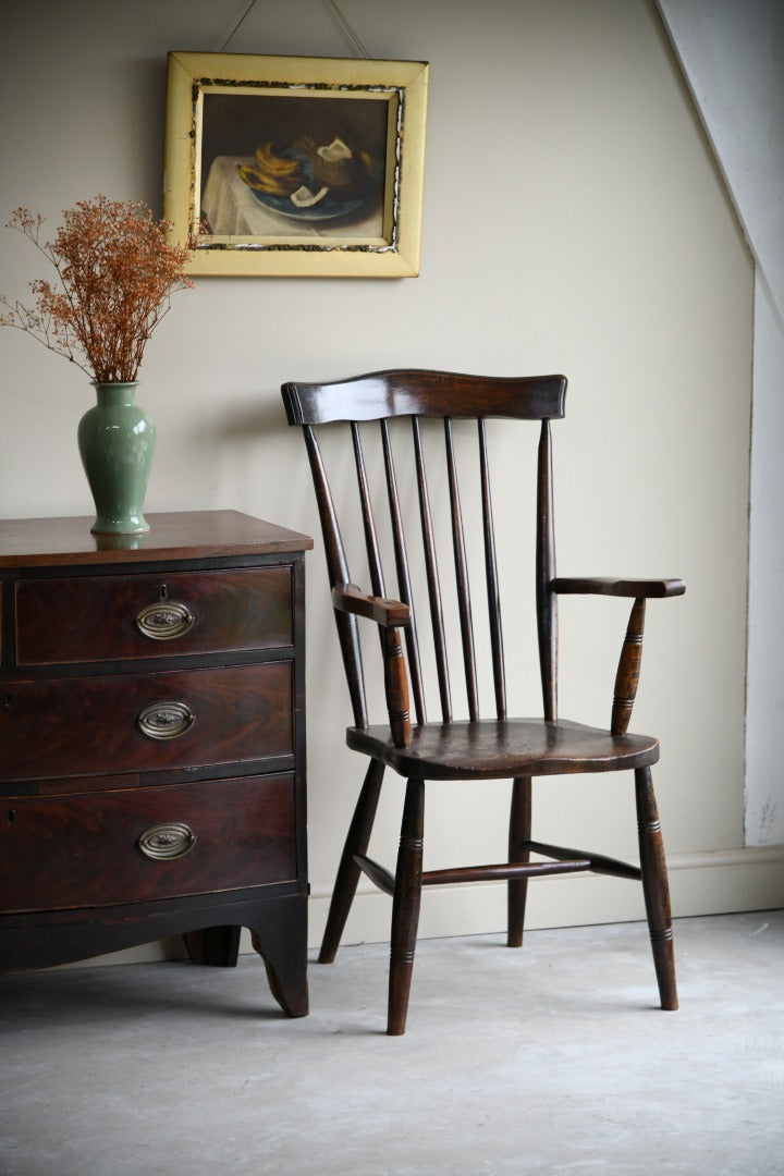 Country Elm and Beech Stick Back Chair