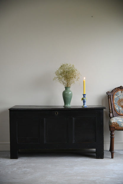 Antique Dark Oak Coffer