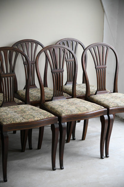 Set 8 Mahogany Heppelwhite Style Dining Chairs