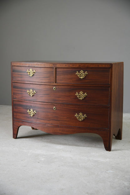 Antique Bow Front Chest of Drawers