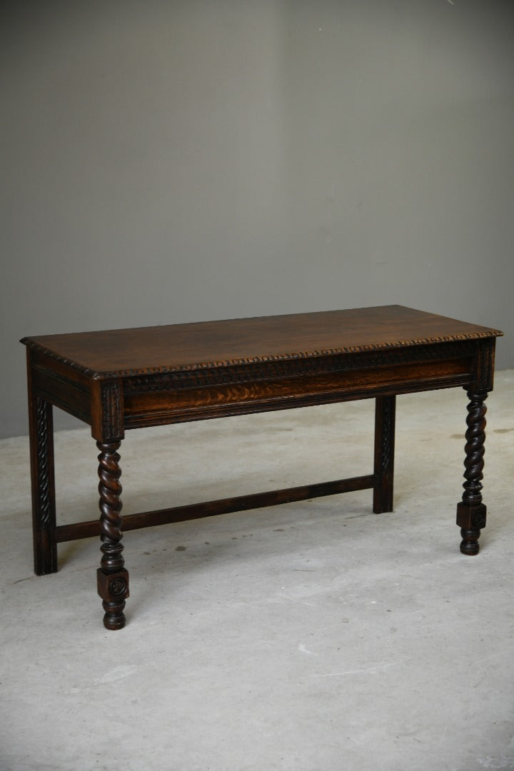 Early 20th Century Oak Hall Table