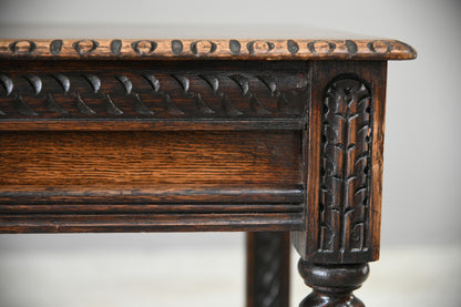 Early 20th Century Oak Hall Table