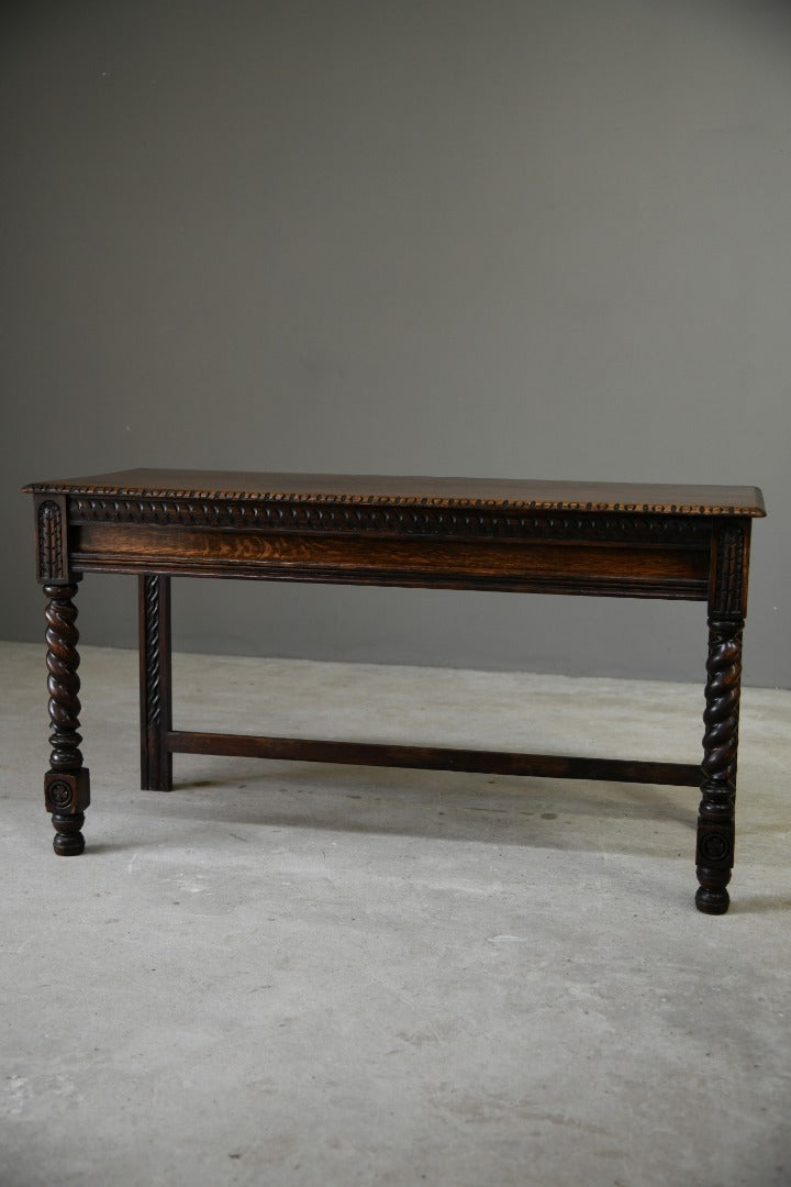 Early 20th Century Oak Hall Table