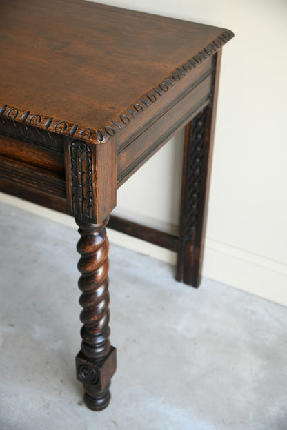 Early 20th Century Oak Hall Table