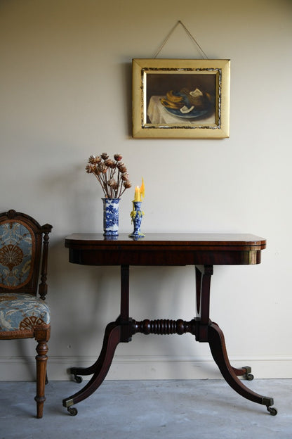 Antique Mahogany Tea Table