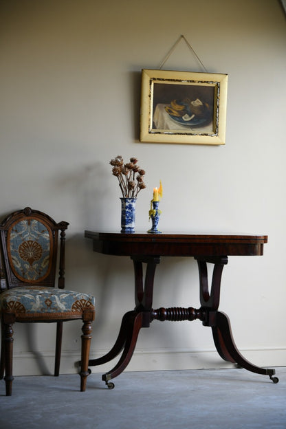 Antique Mahogany Tea Table