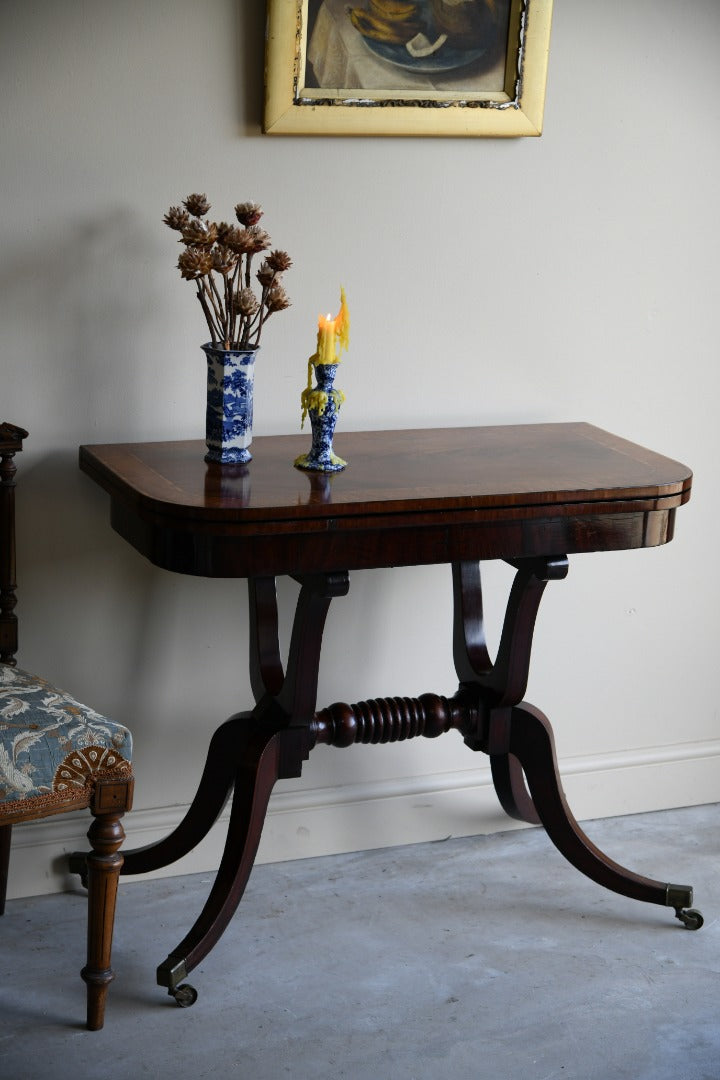 Antique Mahogany Tea Table