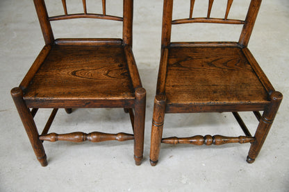 Pair Elm & Ash Country Kitchen Chairs