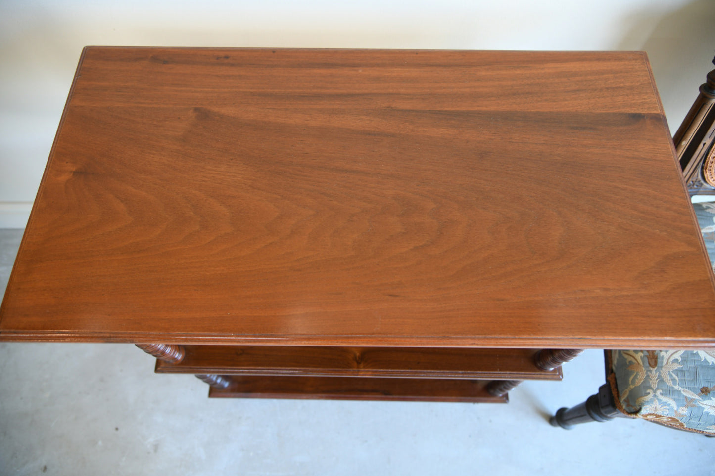 Edwardian Walnut Three Tier Trolley