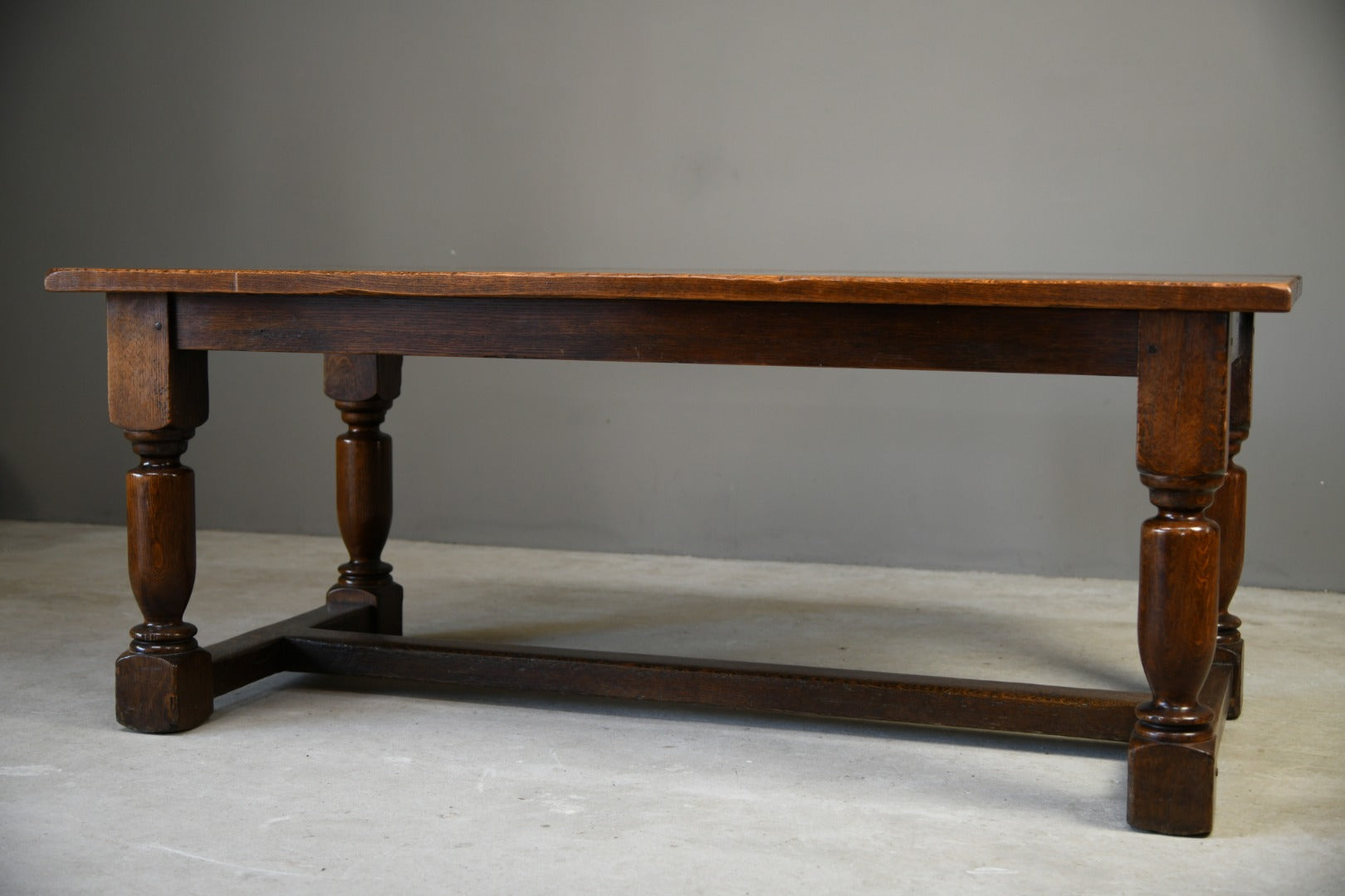 Antique Style Oak Refectory Table