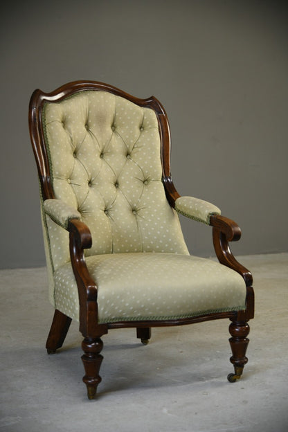 19th Century Mahogany Gentlemans Chair