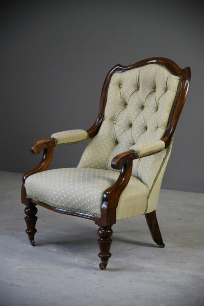 19th Century Mahogany Gentlemans Chair