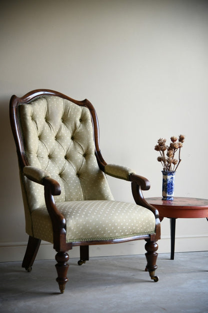 19th Century Mahogany Gentlemans Chair