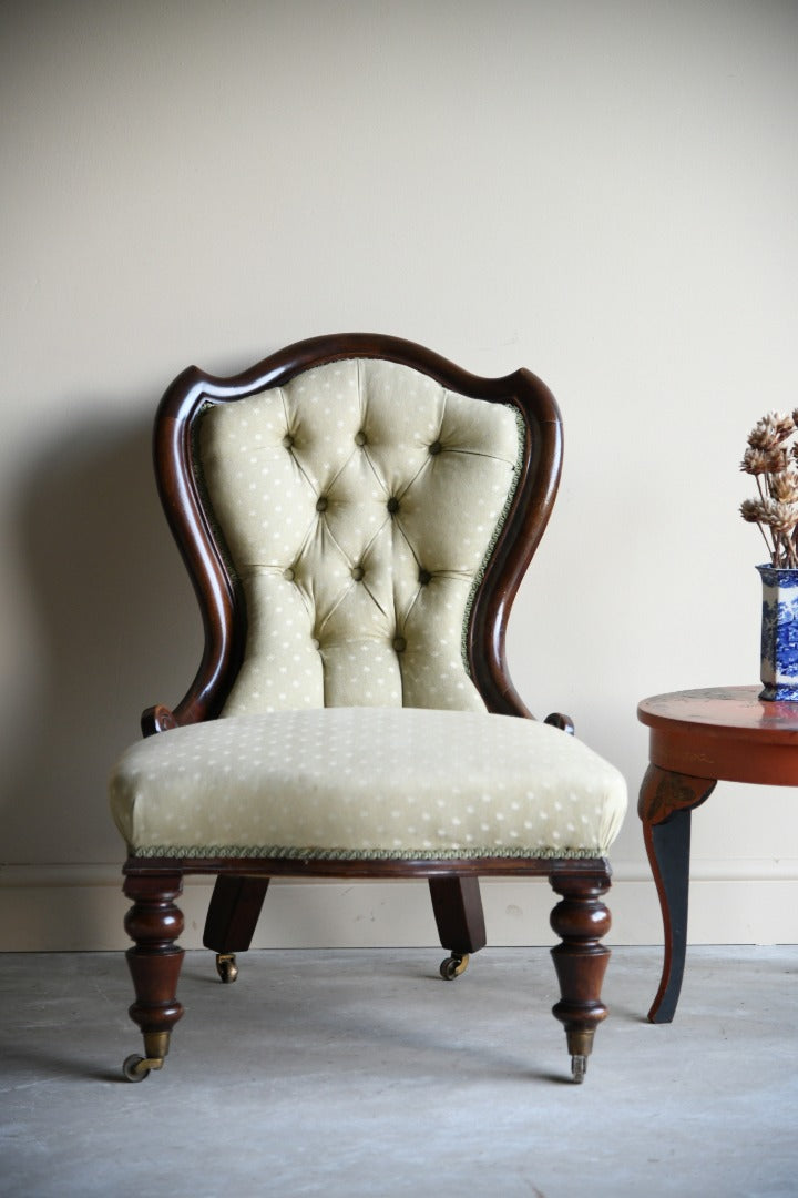 Victorian Upholstered Ladies Chair