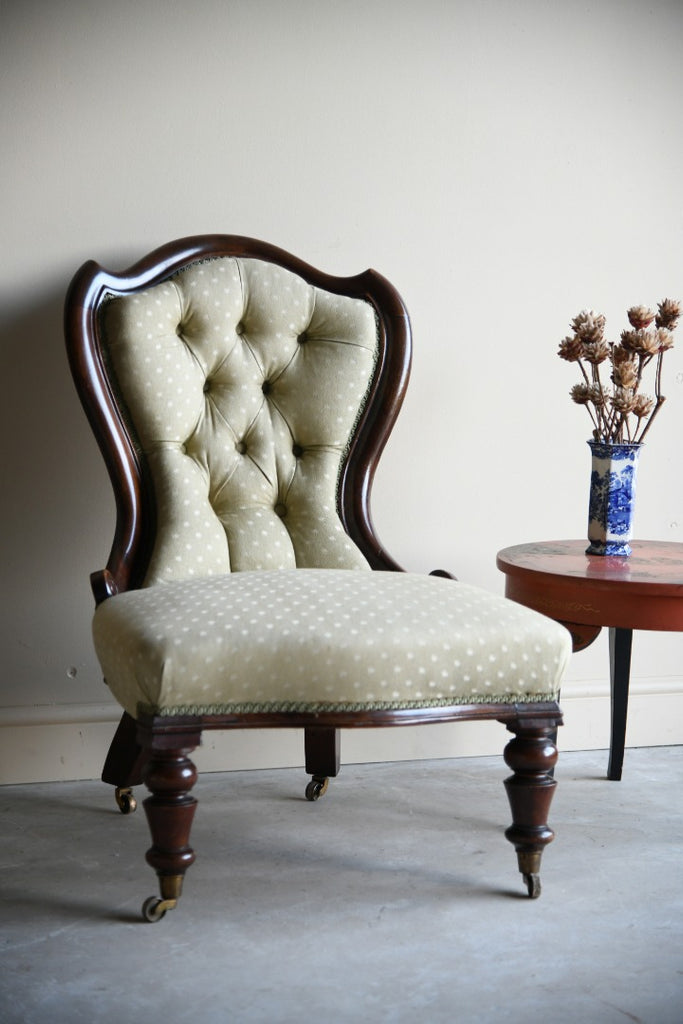 Victorian Upholstered Ladies Chair