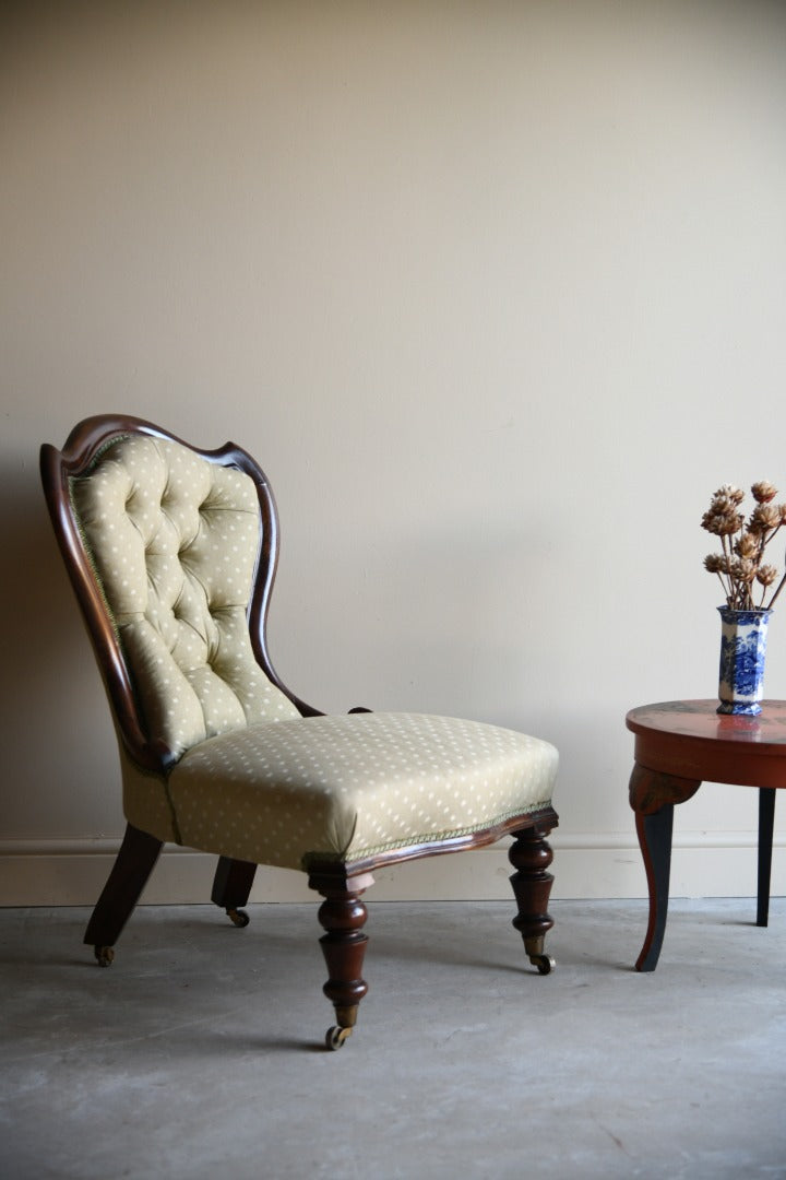 Victorian Upholstered Ladies Chair