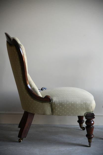 Victorian Upholstered Ladies Chair