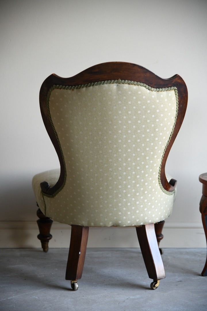 Victorian Upholstered Ladies Chair