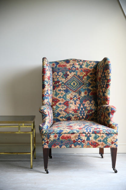 Antique Wing Back Armchair