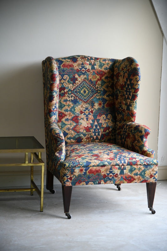 Antique Wing Back Armchair