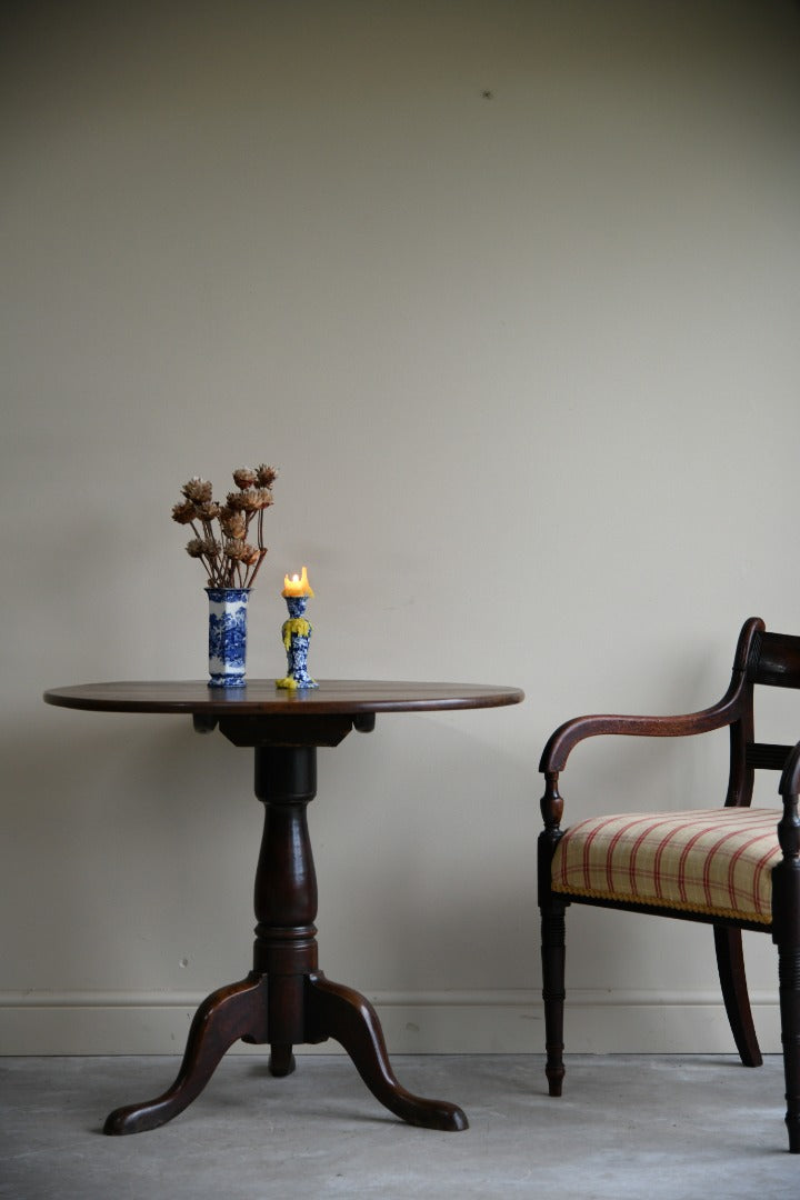 Georgian Fruit Wood Tilt Top Table