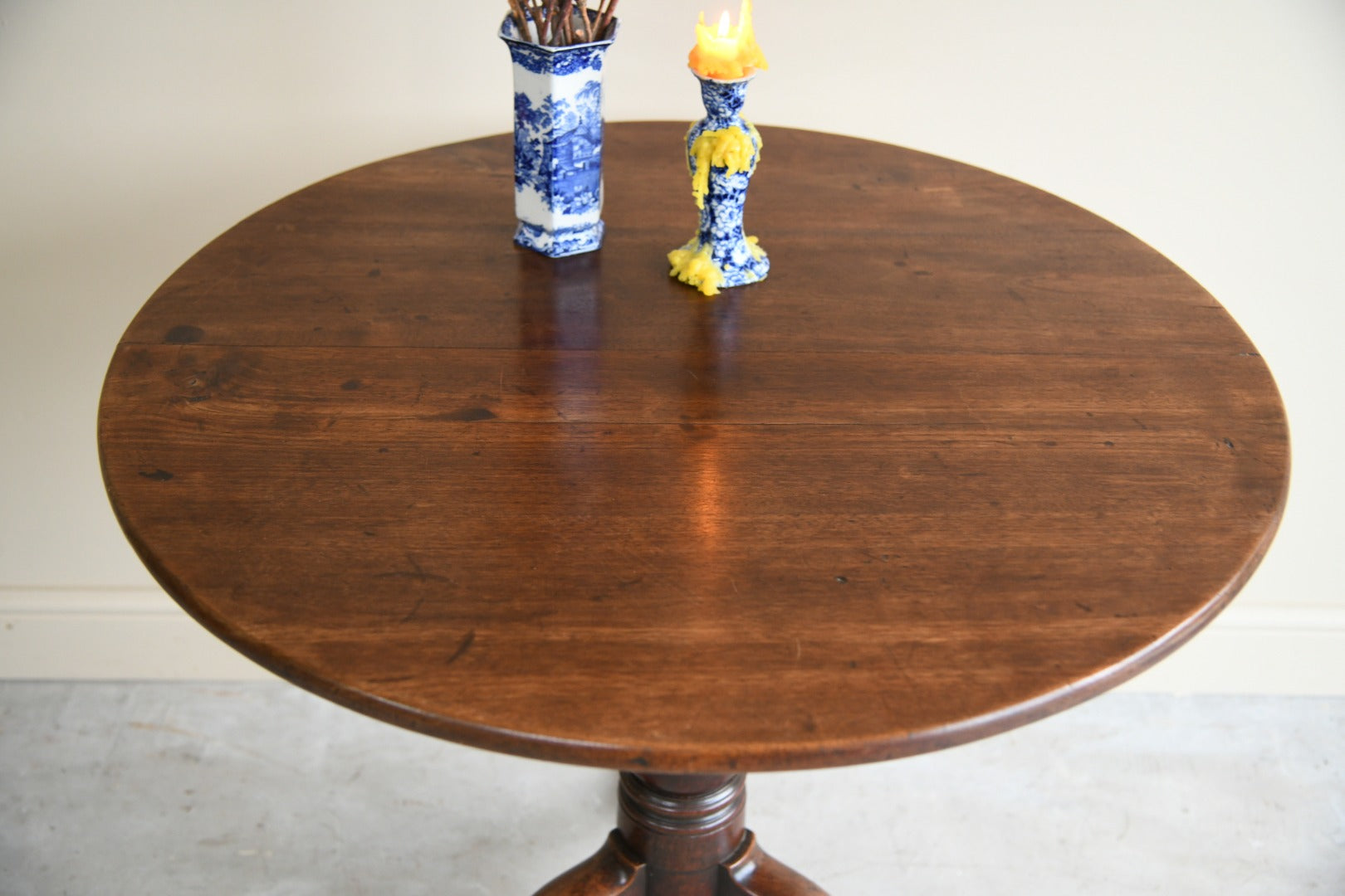 Georgian Fruit Wood Tilt Top Table