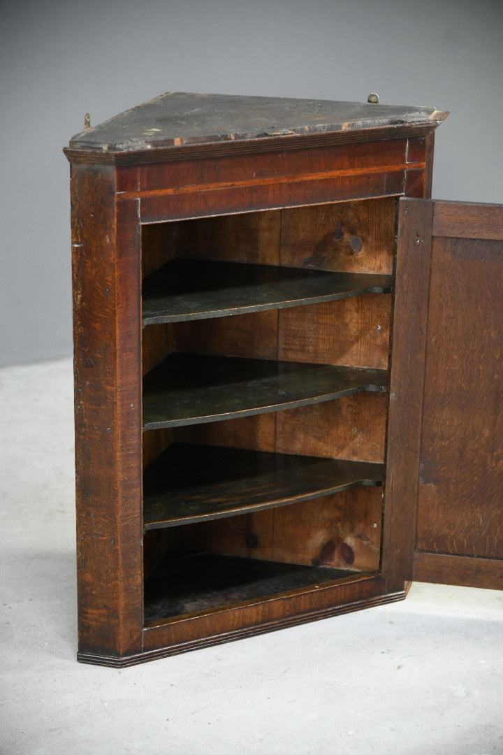 Georgian Oak Corner Cupboard