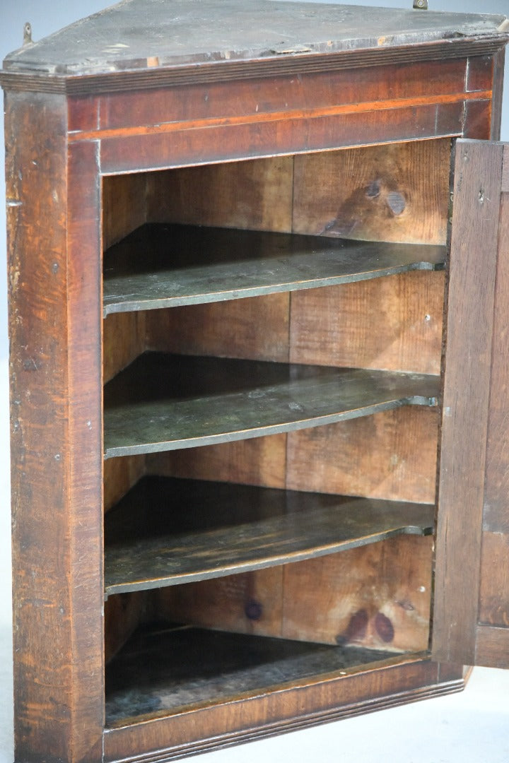 Georgian Oak Corner Cupboard