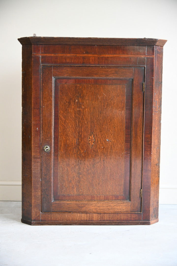 Georgian Oak Corner Cupboard